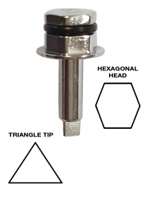 Torque Tip 6.3 Triangle Tip - Hex Head